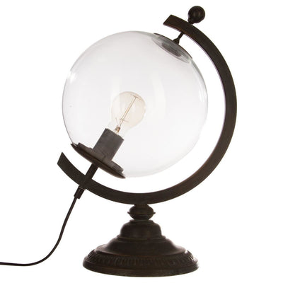 OUTLET Lampa stołowa z motywem globusa