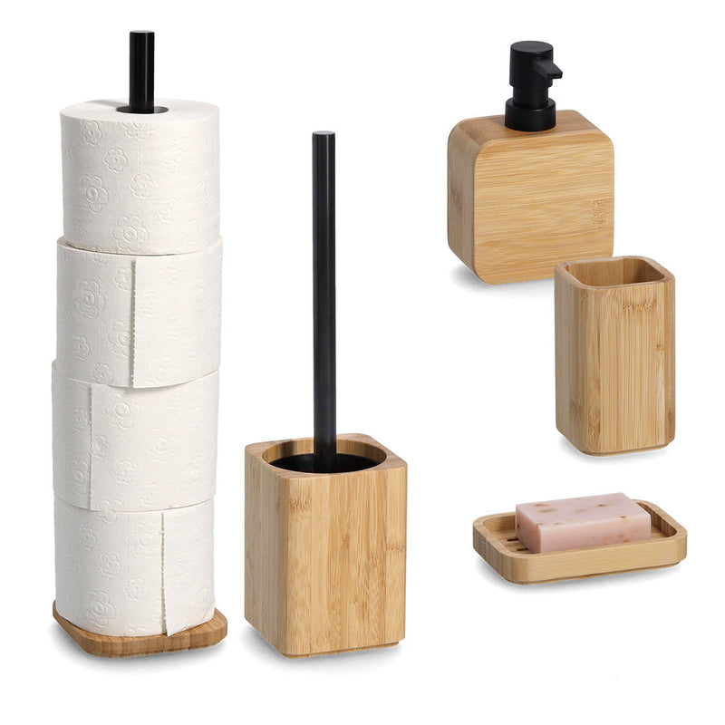 Szczotka do WC z pojemnikiem, bambus, ZELLER