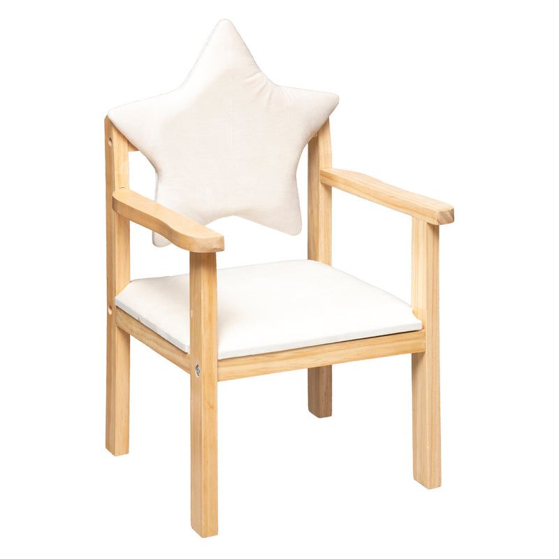 Krzesełko dla dzieci drewniane GWIAZDKA, 62 cm