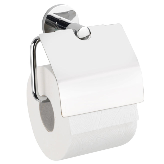 Uchwyt na papier toaletowy z klapką ISERA, montaż bez wiercenia UV-Loc, WENKO