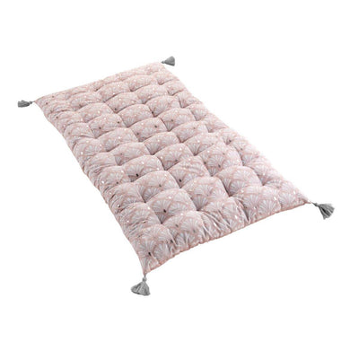 Materac futon bawełniany ARTCHIC, metaliczny wzór, z frędzlami, 60 x 120 cm
