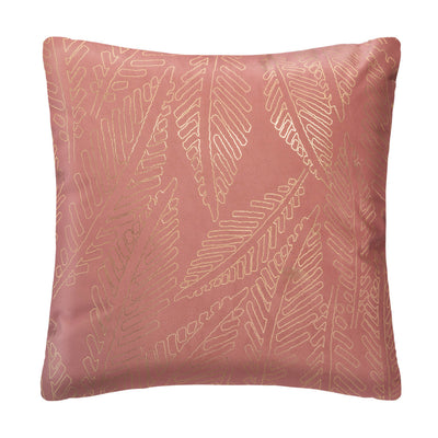 Poduszka dekoracyjna, prostokątna, z motywem liści palmy, 40 x 40 cm