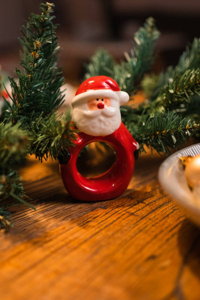 Ceramiczny pierścień na serwetki Mikołaj