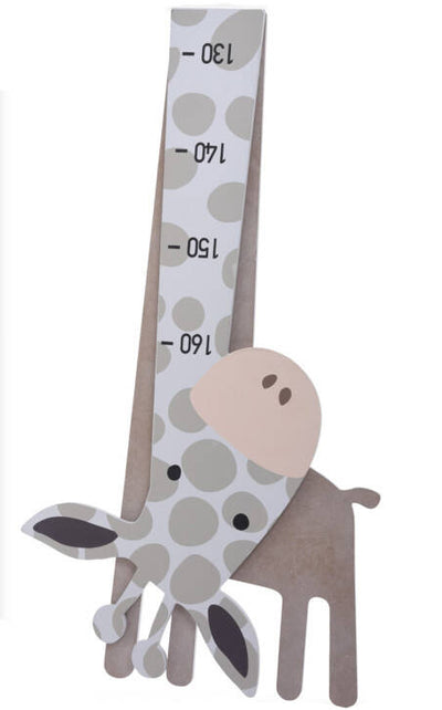 OUTLET Miarka wzrostu dla dzieci, żyrafa, drewniana, do 160 cm