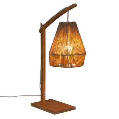 Lampa bambusowa stołowa PALM, 55 cm