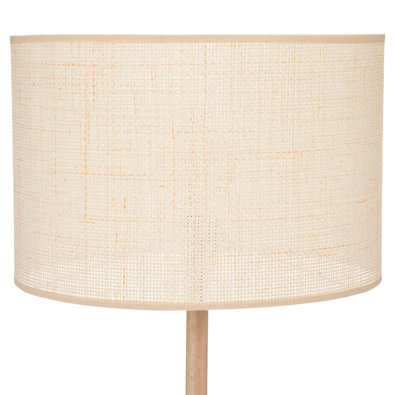 Lampa podłogowa DELLA, drewniana podstawa, 149,5 cm
