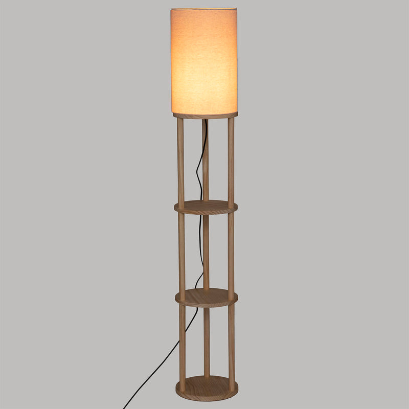 Lampa podłogowa BETTY z lnianym kloszem, 150 cm