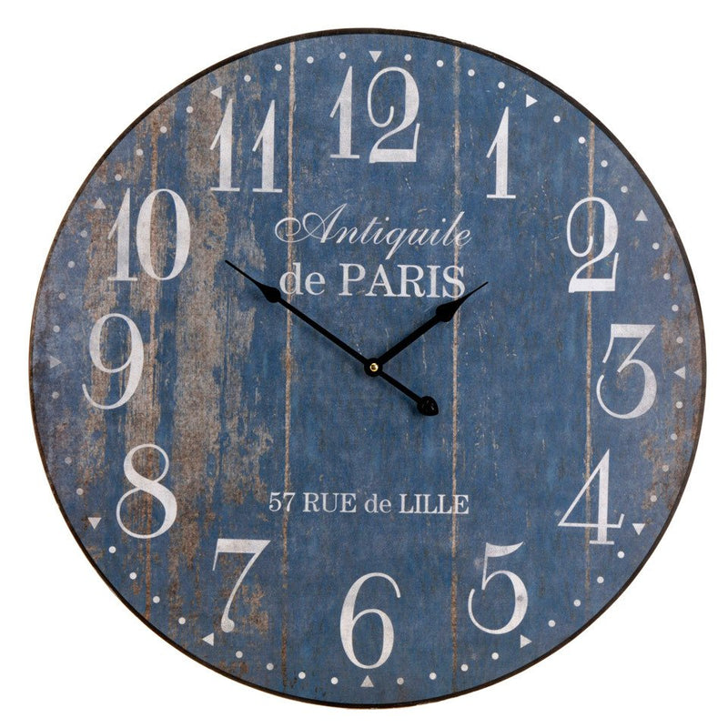 Drewniany zegar ścienny ANTIQUILE de PARIS, Ø 60 cm