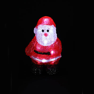 Dekoracja świetlna wewnętrzna Święty Mikołaj, wys. 17cm