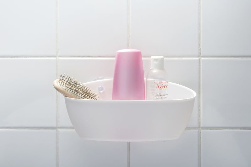 Półka prysznicowa SPLASH na przyssawki - kolor przeźroczysty, KOZIOL