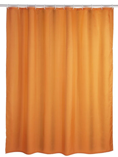 Zasłona prysznicowa, tekstylna, kolor pomarańczowy, 180x200 cm, WENKO