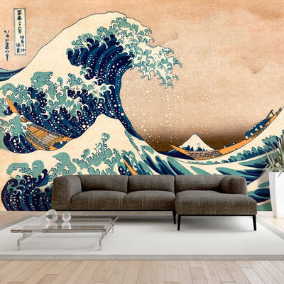 Fototapeta samoprzylepna - Hokusai: Wielka fala w Kanagawie (Reprodukcja)