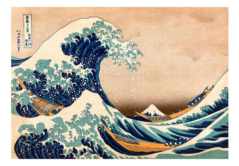 Fototapeta samoprzylepna - Hokusai: Wielka fala w Kanagawie (Reprodukcja)