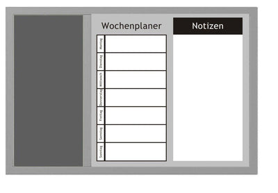 Tablica na notatki WOCHENPLANER, 3 w 1, 60x40 cm, ZELLER