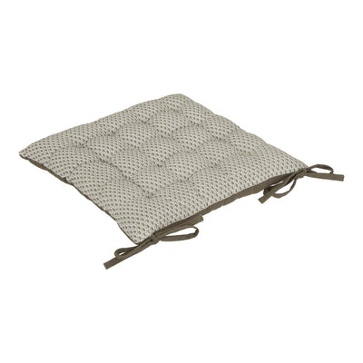 Poduszka na krzesło pikowana z wiązaniem OTTO, 38 x 38 cm