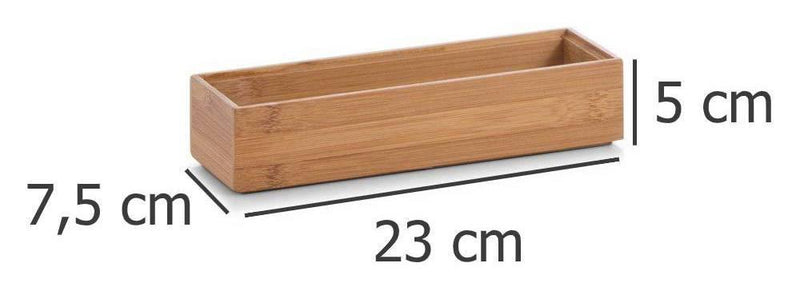 Bambusowy pojemnik do przechowywania, 23x7,5x5 cm, ZELLER - EMAKO