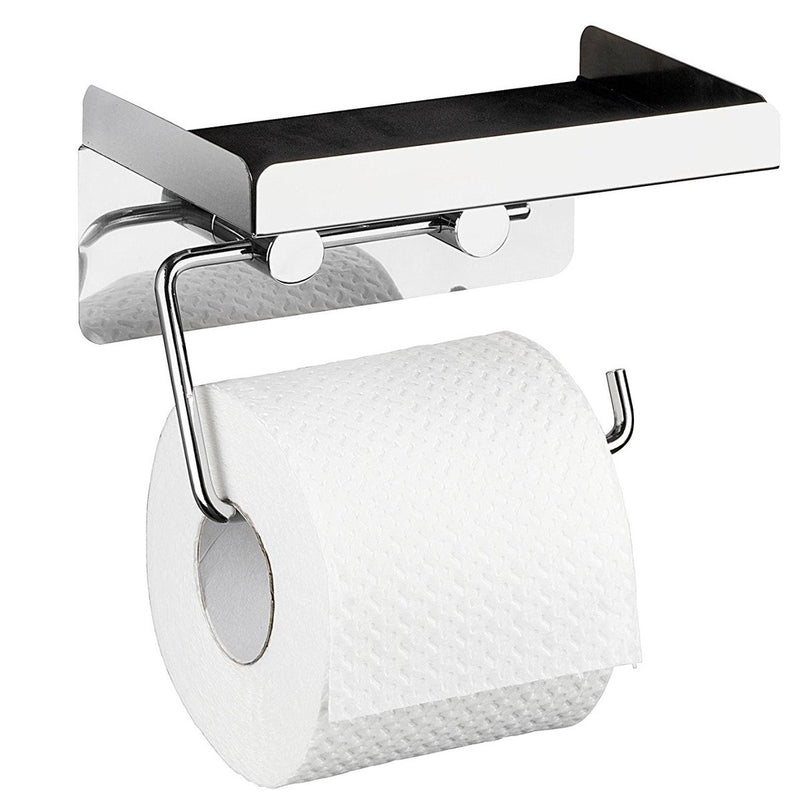 Uchwyt na papier toaletowy z półką na chusteczki higieniczne - 2 w 1, WENKO