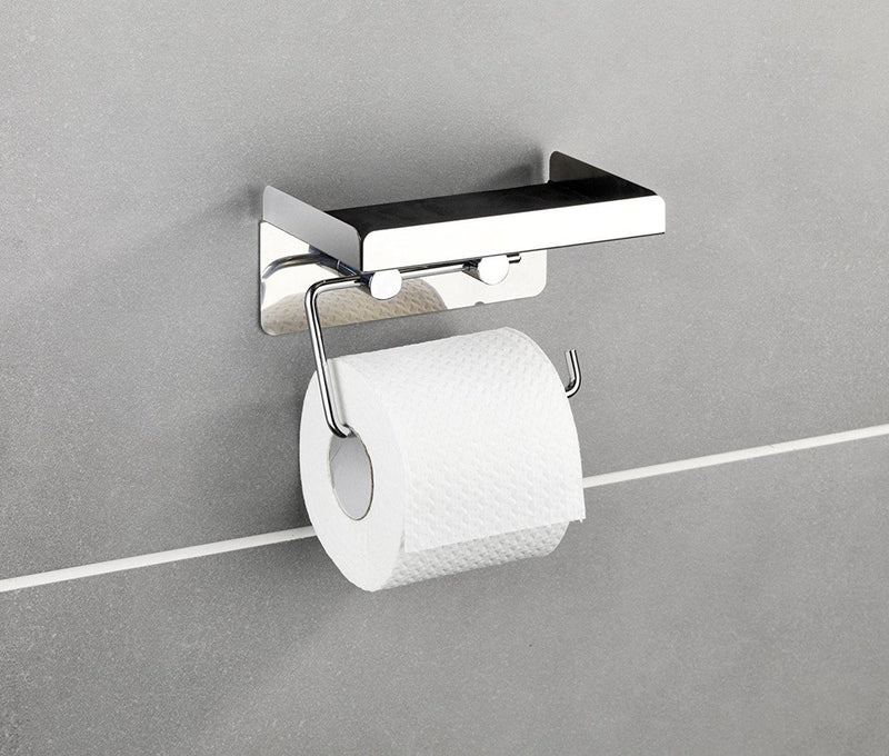 Uchwyt na papier toaletowy z półką na chusteczki higieniczne - 2 w 1, WENKO