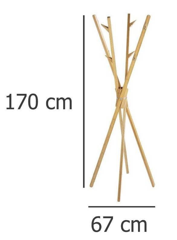 Stojak na kurtki, płaszcze MIKADO, 100% bambus, WENKO