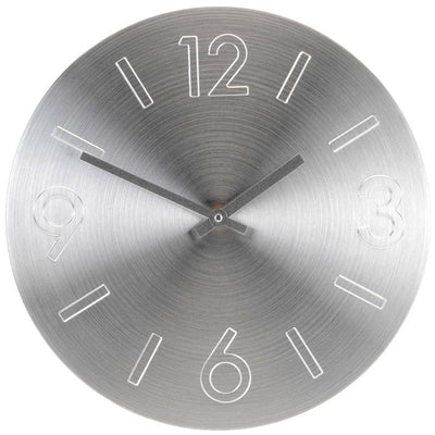 Okrągły zegar ścienny, aluminium, Ø 35 cm